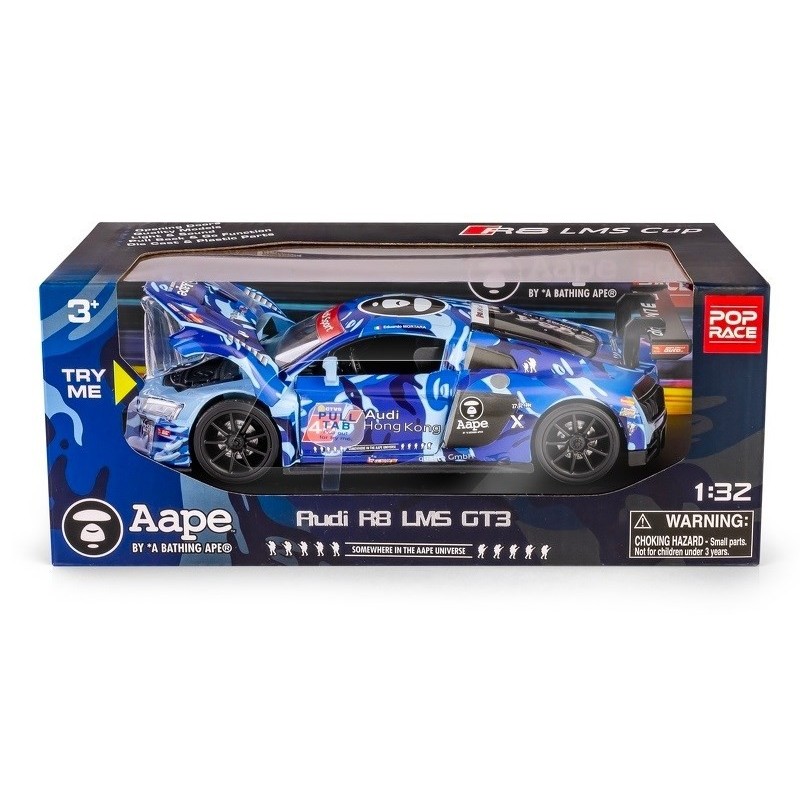 Model RMZ Hobby 1:32 AudiR8 2015 blue H-111 81116