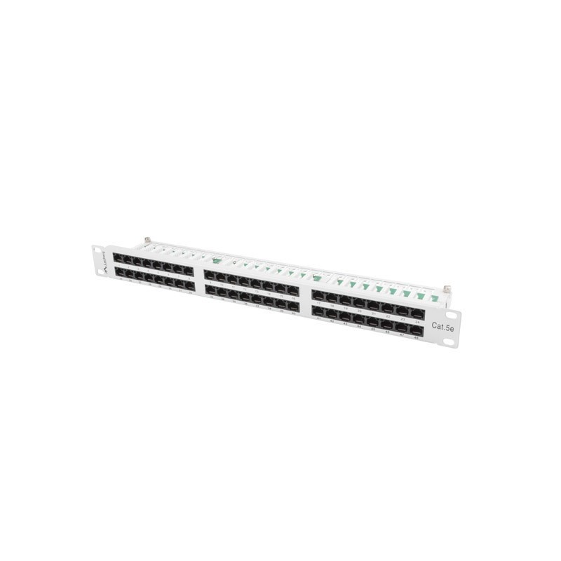 Patch panel Lanberg PPU5-1048-S (1U kat. 5e 48xRJ-45)