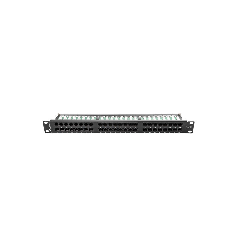 Patch panel Lanberg PPU6-1048-B (1U kat. 6 48xRJ-45)