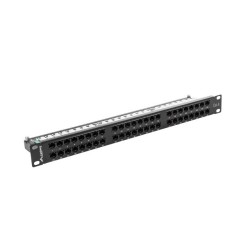 Patch panel Lanberg PPU6-1048-B (1U kat. 6 48xRJ-45)