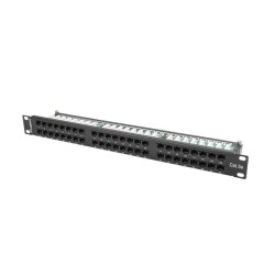 Patch panel Lanberg PPU5-1048-B (1U 19" kat. 5e 48xRJ-45)