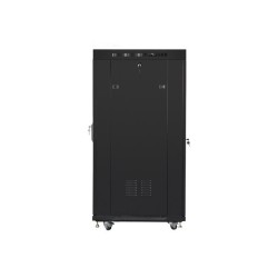 LANBERG SZAFA STOJĄCA RACK 19" 22U 800X800 DRZWI SZKLANE LCD CZARNA FF01-8822-12BL (FLAT PACK)