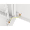 LANBERG SZAFA WISZĄCA RACK 19" 9U 600X450 DRZWI METALOWE SZARA (FLAT PACK) WF01-6409-00S