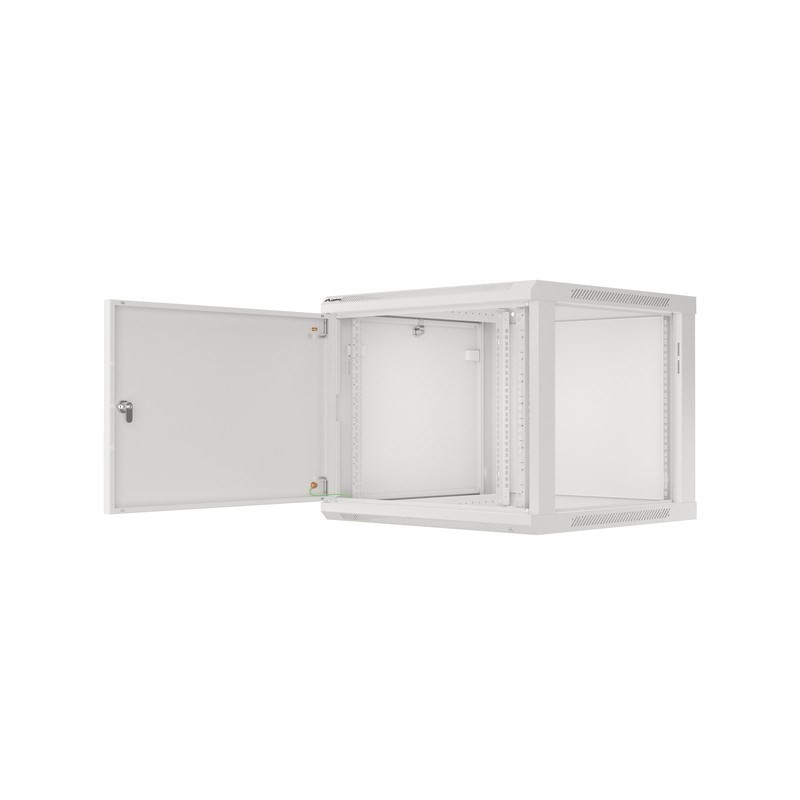 LANBERG SZAFA WISZĄCA RACK 19" 9U 600X600 DRZWI METALOWE SZARA (FLAT PACK) WF01-6609-00S