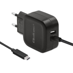 Ładowarka Qoltec 50190 (3400 mA 17W USB, USB typ C)