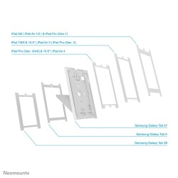 Neomounts DS15-630WH1 obudowa do tabletu 27,9 cm (11") Biały