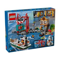 LEGO City 60422 Nadmorski port ze statkiem towarowym