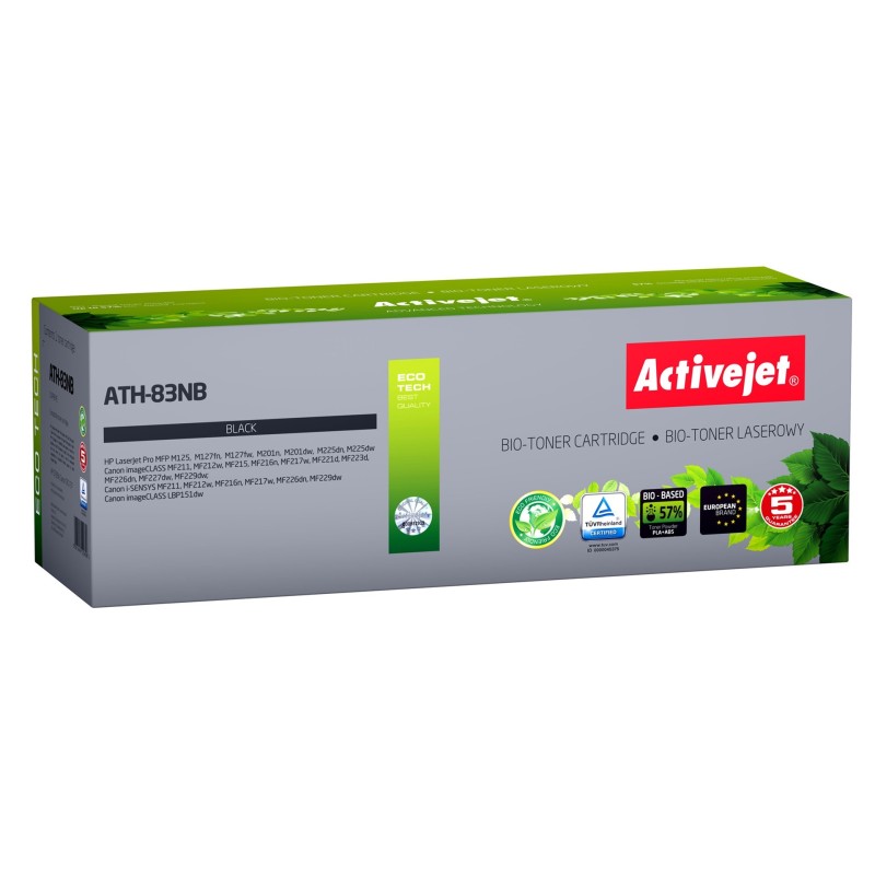 BIO Activejet ATH-83NB Toner (zamiennik HP 83A CF283A, Canon CRG-737 Supreme 1500 stron czarny). ECO Toner. Proszek w tonerze