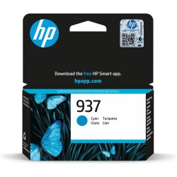 HP Oryginalny wkład z błękitnym atramentem 937