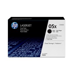 HP 05X zestaw 2 oryginalnych wkładów z czarnym tonerem LaserJet XL