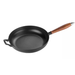 Patelnia żeliwna z drewnianym uchwytem STAUB 40511-951-0 - 24 cm