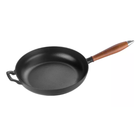 Patelnia żeliwna z drewnianym uchwytem STAUB 40511-951-0 - 24 cm