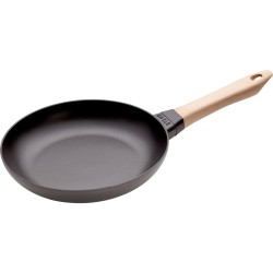 Patelnia żeliwna z drewnianym uchwytem STAUB 40511-951-0 - 24 cm
