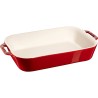 Prostokątny półmisek ceramiczny Staub - 4.5 litrów, Czerwony