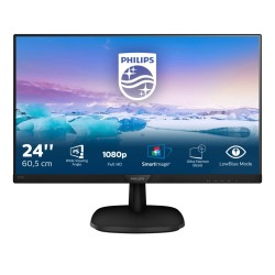 Monitor Philips 243V7QJABF/00 (23,8" IPS/PLS FullHD 1920x1080 DisplayPort, HDMI, VGA kolor czarny)
