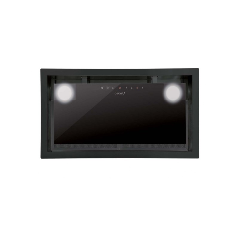 CATA Hood GC DUAL A 75 XGBK Canopy, Energy efficiency class A, Width 79.2 cm, 820 m3/h, Touch control, LED, Black glass