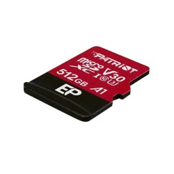 Karta pamięci z adapterem Patriot Memory EP Pro PEF512GEP31MCX (512GB Class 10, Class A1, Class U3, V30 Adapter, Karta pamięci)