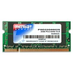 Pamięć Patriot Memory Signature PSD22G8002S (DDR2 SO-DIMM 1 x 2 GB 800 MHz CL6)