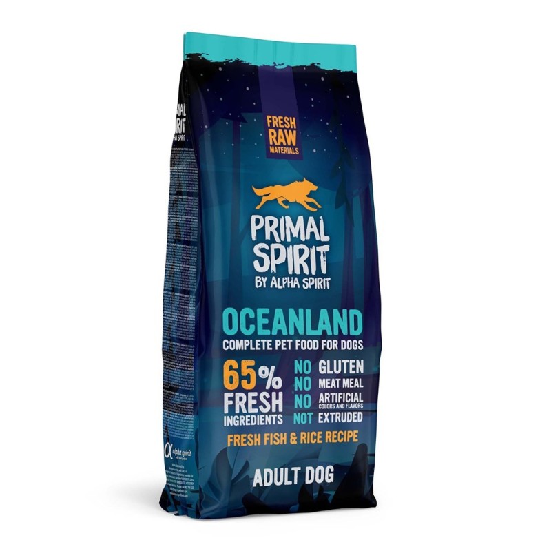 PRIMAL SPIRIT Sucha MIĘKKA karma OCEANLAND - ryba dla psów z alergią -12 kg