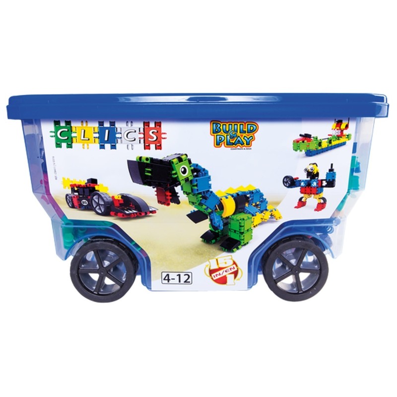 Klocki konstrukcyjne CLICS - Zestaw 377 el. (15w1) Rollerbox Klocki konstrukcyjne CLICS - Zestaw 377 el. (15w1) Rollerbox