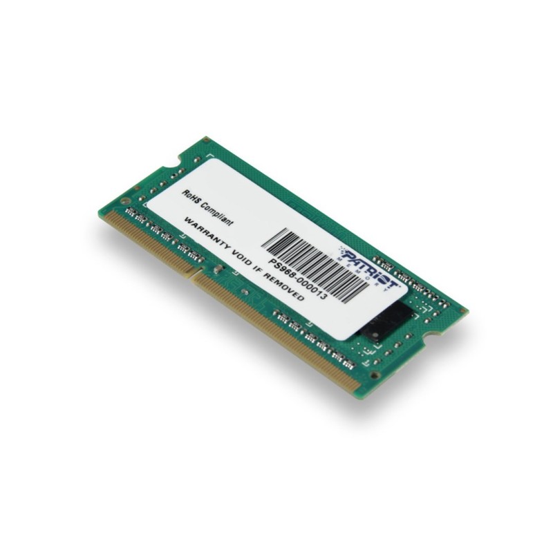 Pamięć Patriot Memory Signature PSD34G160081S (DDR3 SO-DIMM 1 x 4 GB 1600 MHz CL11)