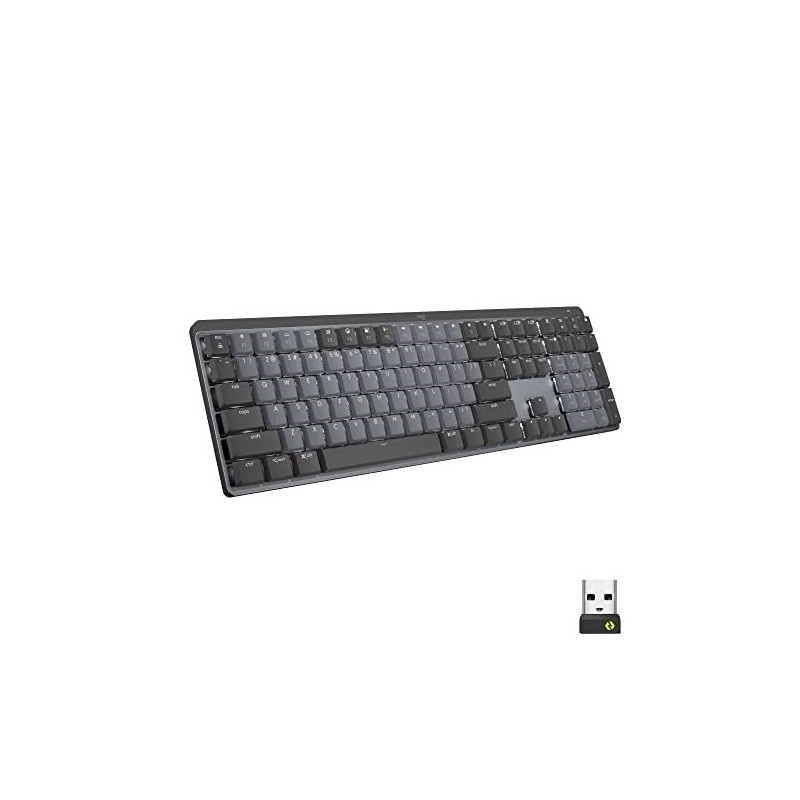 Logitech MX Mechanical klawiatura Biuro RF Wireless + Bluetooth QWERTZ Niemiecki Grafitowy, Szary