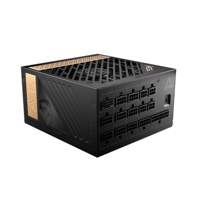 MSI MEG AI1300P PCIE5 moduł zasilaczy 1300 W 24-pin ATX ATX Czarny