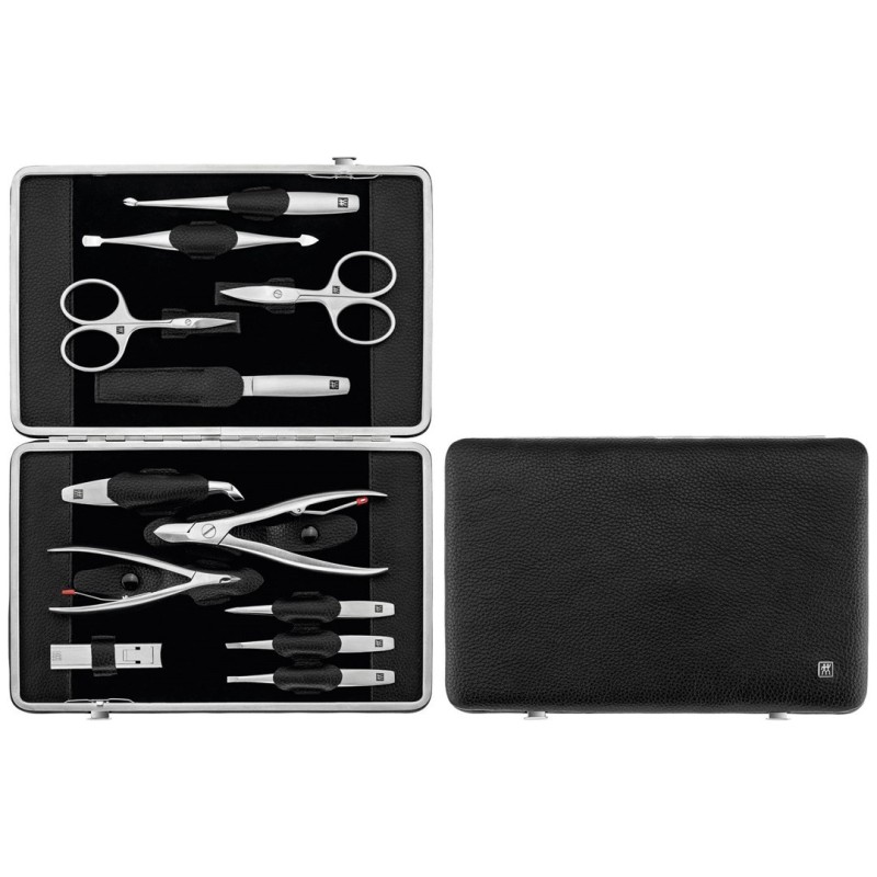 ZWILLING TWINOX Zestaw do manicure – czarne skórzane etui, 12 elementów ZWILLING TWINOX Zestaw do manicure – czarne skórzane etui, 12 elementów