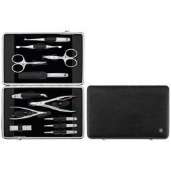 ZWILLING TWINOX Zestaw do manicure – czarne skórzane etui, 12 elementów