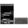 ZWILLING CLASSIC INOX Zestaw do manicure – antracytowe skórzane etui, 5 elementów