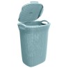 Kosz na bieliznę CURVER Knit 228411 (57l 1 komora kolor szaryo błękitny