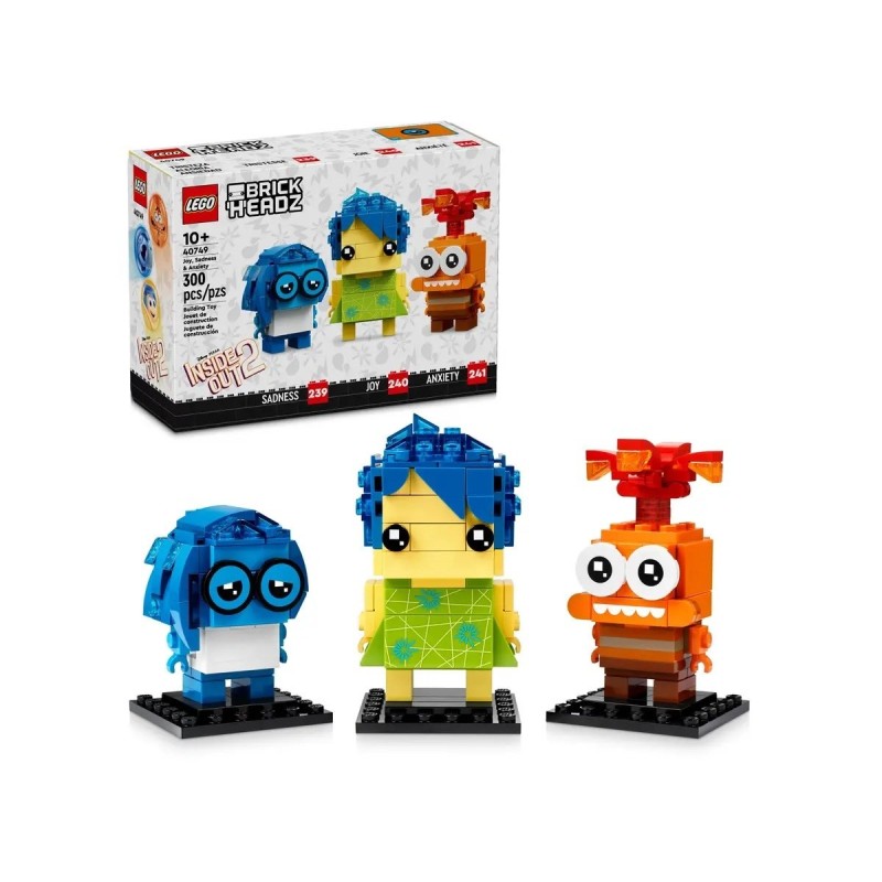 LEGO 40749 BrickHeadz - Radość, Smutek i Strach