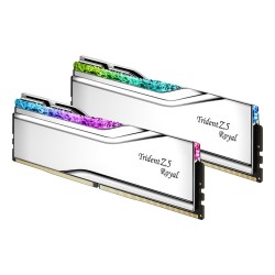 G.SKILL TRIDENT Z5 ROYAL RGB DDR5 2X16GB 7200MHZ CL34 XMP3 SILVER F5-7200J3445G16GX2-TR5S