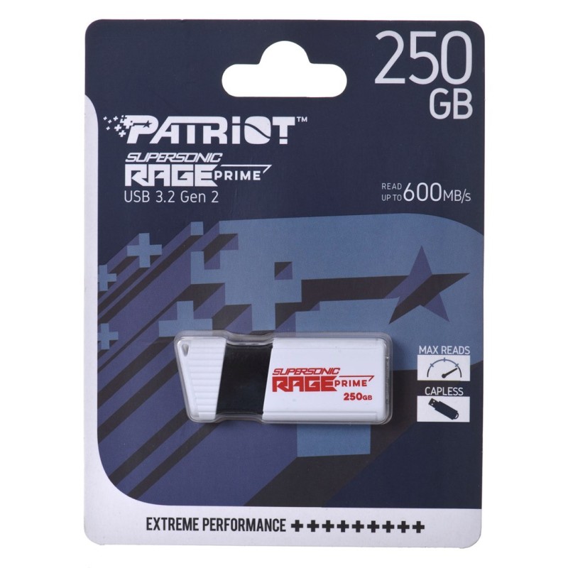 Patriot Rage Prime 600 MB/s 256GB USB 3.2 8k IOPs