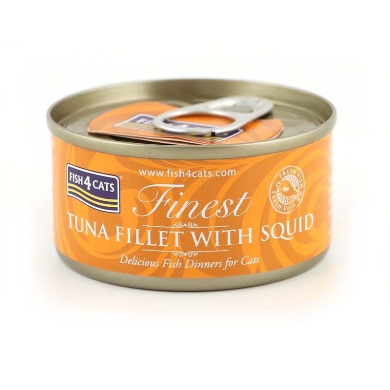 Fish4Cats Finest filet Tuńczyk z Kałamarnicami 70g