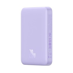 Powerbank Baseus Magnetic Mini Wireless 10000mAh 20W+kabel USB C-USB C (fiolet)