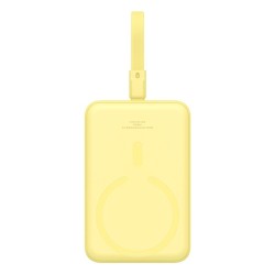 Powerbank Baseus Magnetic Mini Wireless 10000mAh 20W+kabel USB C-USB C (żółty)