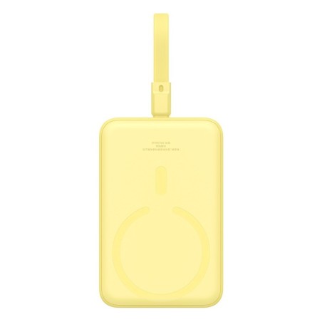 Powerbank Baseus Magnetic Mini Wireless 10000mAh 20W+kabel USB C-USB C (żółty)