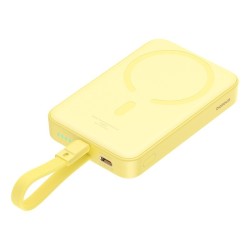 Powerbank Baseus Magnetic Mini Wireless 10000mAh 20W+kabel USB C-USB C (żółty)
