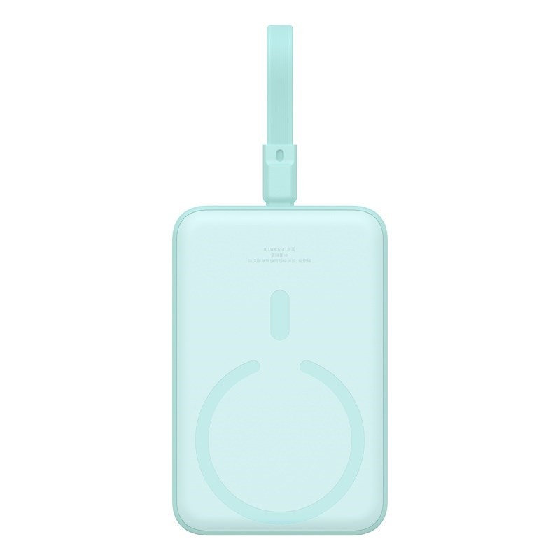 Powerbank Baseus Magnetic Mini Wireless 10000mAh 20W+kabel USB C-USB C (peppermint blue) Powerbank Baseus Magnetic Mini Wireless 10000mAh 20W+kabel USB C-USB C (peppermint blue)