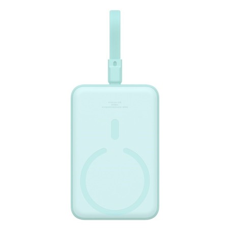 Powerbank Baseus Magnetic Mini Wireless 10000mAh 20W+kabel USB C-USB C (peppermint blue)