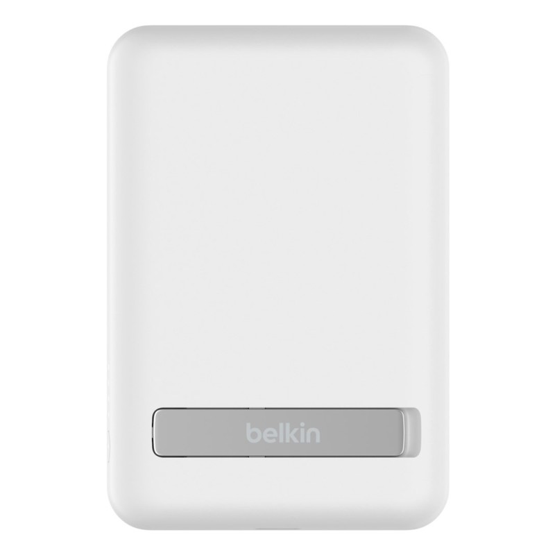 Powerbank bezprzewodowy Belkin BoostCharge Magnetic Wireless Power Bank 5K + Stand MagSafe Compatible 5000mAh 7,5W White Powerbank bezprzewodowy Belkin BoostCharge Magnetic Wireless Power Bank 5K + Stand MagSafe Compatible 5000mAh 7,5W White