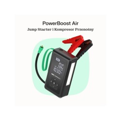 GREEN CELL POWERBANK/BOOSTER/CAR JUMP STARTER/POMPKA POWERBOOST AIR 8000MAH 1000A - Z KOMPRESOREM