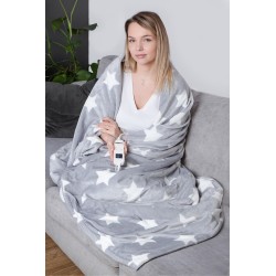 Koc elektryczny NOVEEN EB750 Grey Star super miękki 180x160cm