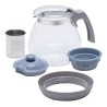 Resto Kitchenware 90510 dzbanek do herbaty Pojedynczy dzbanek 1000 ml Niebieski, Szary