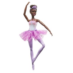 Barbie Baletnica Magiczne światełka Lalka Brunetka HLC26