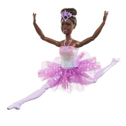 Barbie Baletnica Magiczne światełka Lalka Brunetka HLC26