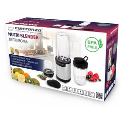 Blender sportowy do mielenia Esperanza NUTRI BOMB EKM030 (900W kolor czarno-srebrny)