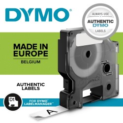 Taśma barwiąca DYMO D1 9mmx7m czarny/biały S0720680 (9 mm )