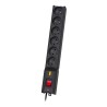 Listwa zasilająca Lestar LX 610 G-A K.:CZ 1,5M (6 x UTE 10 A 1,5m kolor czarny)